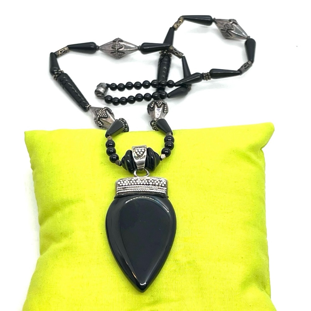 Sterling Onyx Necklace